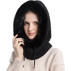 Kadın Sıcak Kabarık Eşarp Şapka H012 (Yurt Dışından)