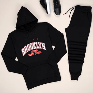 Muwen Butik Siyah Brooklyn Esh Düzsiyah Eşofman Takımı