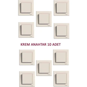 Asfora Krem Anahtar 10 Adet