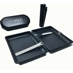 Metal Tabaka Clipper Çakmak Set