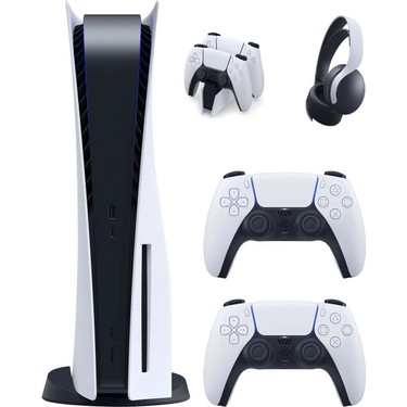 Sony Playstation 5 825 GB 2.Dualsense Kontrolcü ve PS5 Pulse Fiyatı
