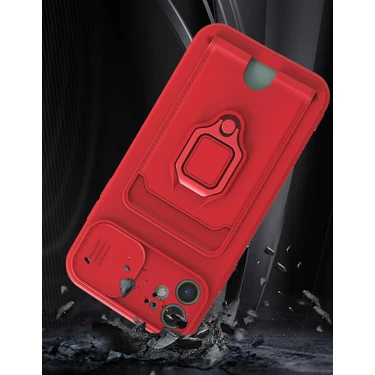 Kzy Apple iPhone 13 Kılıf Lens Sürgülü Yüzüklü Manyetik Fiyatı