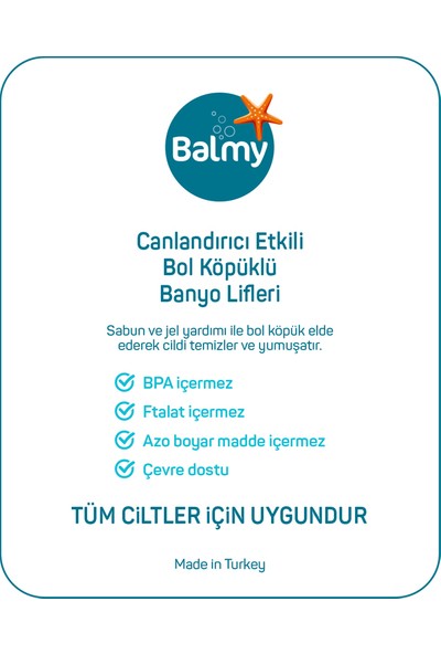 Balmy Naturel 3 lü XLarge Banyo Lifi