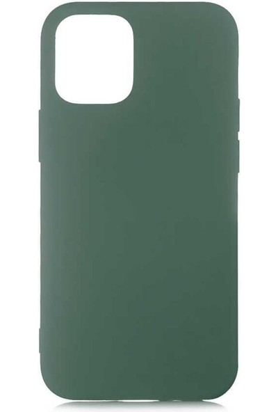 Tabivar Apple Iphone 12 Pro Lansman Koruma Kılıfı Silikon Koyu Yeşil