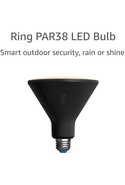 Ring PAR38 Smart LED Ampul, Siyah (Ring Bridge Gereklidir)