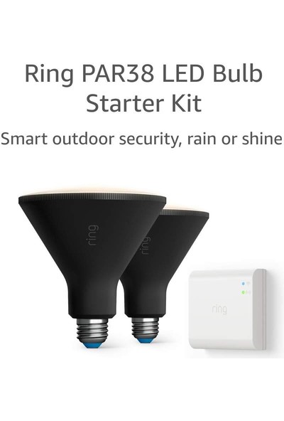 Ring PAR38 Smart LED Ampul, Siyah (2'li Paket)