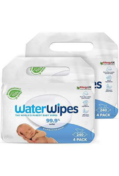 Waterwipes Yeni Biode gradable Original Baby Wipes (8X60 - 480 Yaprak)