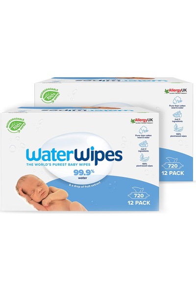 Waterwipes Yeni Biode gradable Original Baby Wipes (24X60 - 1440 Yaprak)