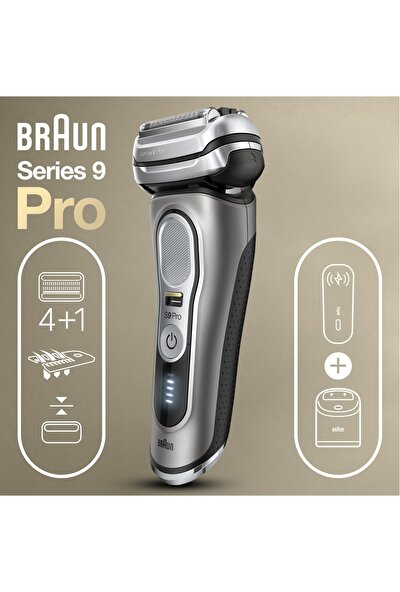 Braun Series 9 Pro 9475CC Islak & Kuru Tıraş Makinesi + Clean&charge + Şarjlı Seyahat Kabı