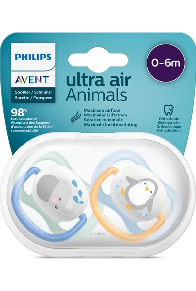 Philips Avent Ultra Air Emzik 0-6 Ay Erkek SCF080/05
