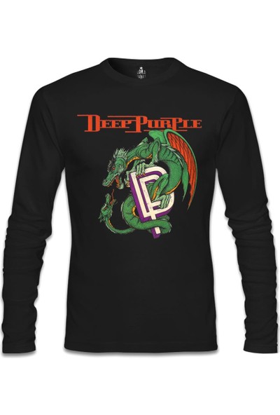 Llord T-Shirt Deep Purple Siyah Erkek SweaT-Shirt