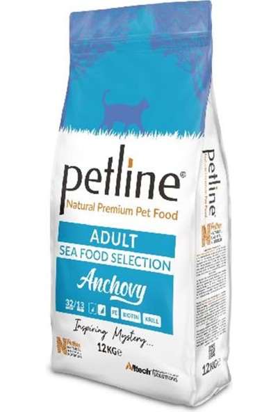 Pet Line Natural Premium Seafood Hamsili Yetişkin Kedi Maması 12 kg