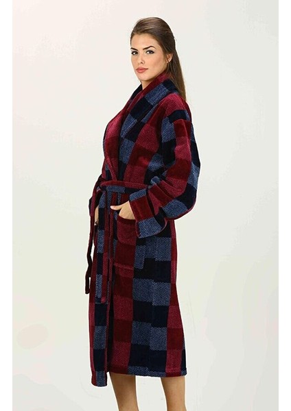 Hawai Truva Kadife Şal Yaka Bornoz L Beden modelleri