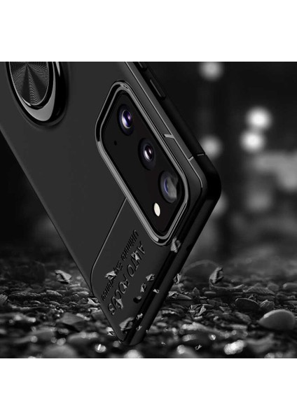 Samsung Galaxy S20 Fe Yüzüklü Manyetik Ravel Kılıf Mavi fırsatları