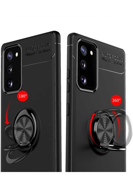 Samsung Galaxy S20 Fe Yüzüklü Manyetik Ravel Kılıf Siyah modelleri