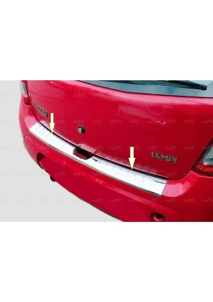 Dacia Sandero Krom Arka Tampon Üstü Koruma P.çelik 2006-2012