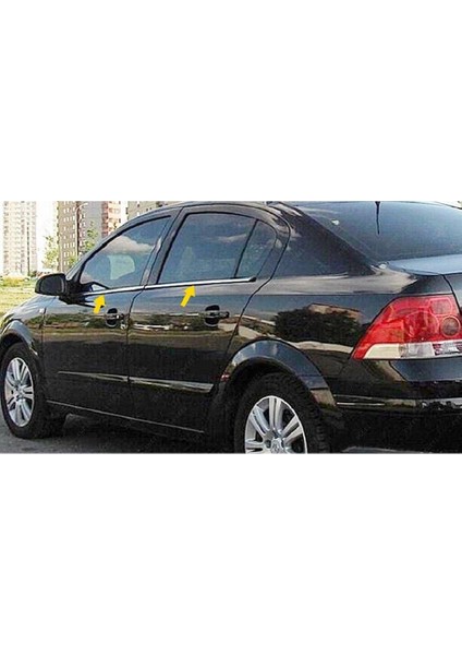 Opel Astra H Krom Cam Çıtası 4 Prç 2004-2010 Arası P.çelik Sedan