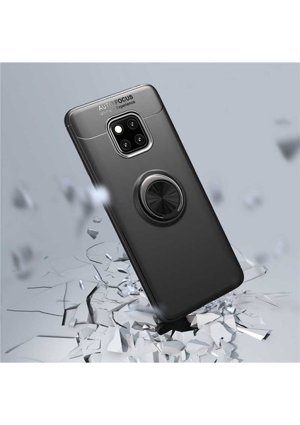 Huawei Mate 20 Pro Yüzüklü Manyetik Ravel Kılıf Mavi fırsatları
