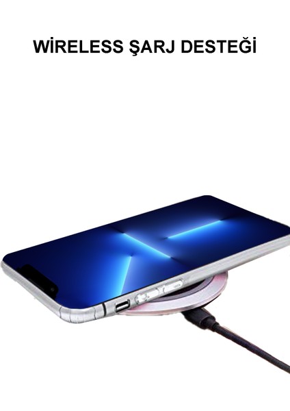 Apple iPhone 13 Pro ile Uyumlu Kılıf Kamera Korumalı Tıpalı Şeffaf Silikon ile Uyumlu Kapak