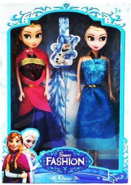 Elsa Anna 2 Li Oyuncak Bebek Figürleri