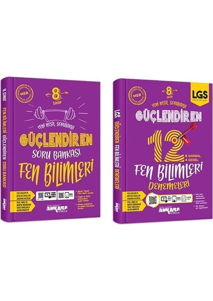 8.Sınıf Güçlendiren Fen Bilimleri Soru Bankası +12 Deneme - 2022