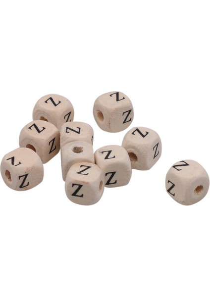 5 Adet Ahşap Harf Boncuk Z