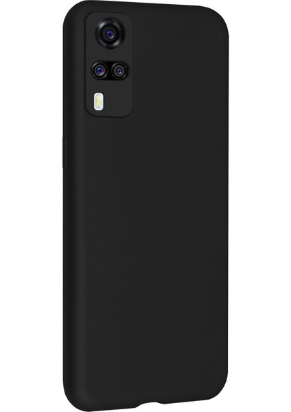 Vivo Y51 Kılıf Fitcase Premiums Silikon Arka Kapak Siyah