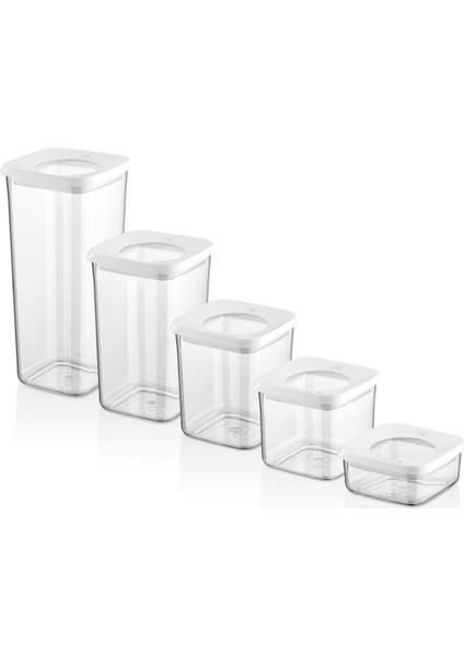 Güneş Kare Saklama Kabı 5li Set