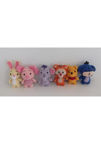 Winnie The Pooh Serisi Uyku Arkadaşları Amigurumi Organik Oyuncak 6lı fiyatları