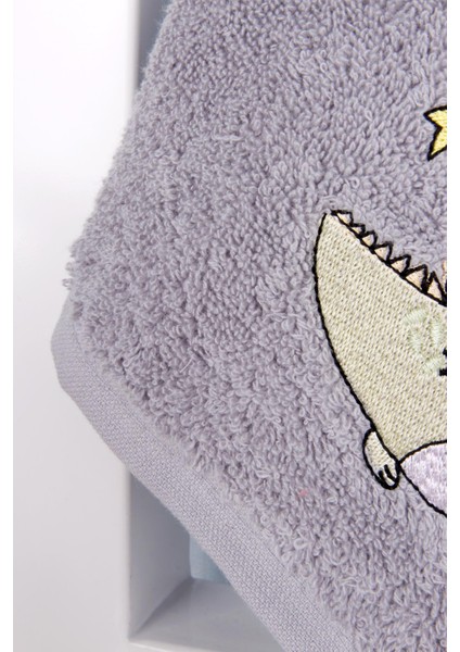 %100 Pamuk 50X90 Gri Nakışlı El / Yüz Havlusu modelleri