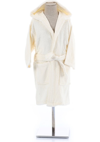 Ashley Kapüşonlu Bambu Çocuk Bornozu 1/2 Yaş