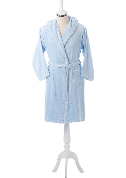 Ashley Kapüşonlu Bambu Çocuk Bornozu 11/12 Yaş