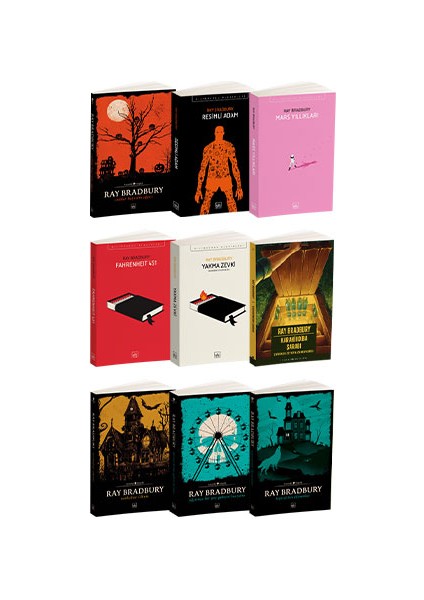 Sonbahar Ülkesi - Uğursuz Bir Şey Geliyor Bu Yana - Karahindiba Şarabı - Topraktan Dönenler - Ray Bradbury - 9 Kitap
