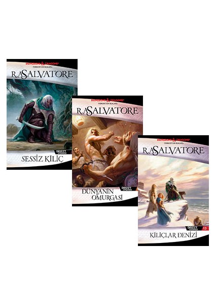 Drizzt Efsanesi: 11. Kitap:Sessiz Kılıç - 12. Kitap:Dünyanın Omurgası - 13. Kitap: Kılıçlar Denizi - Salvatore Bono