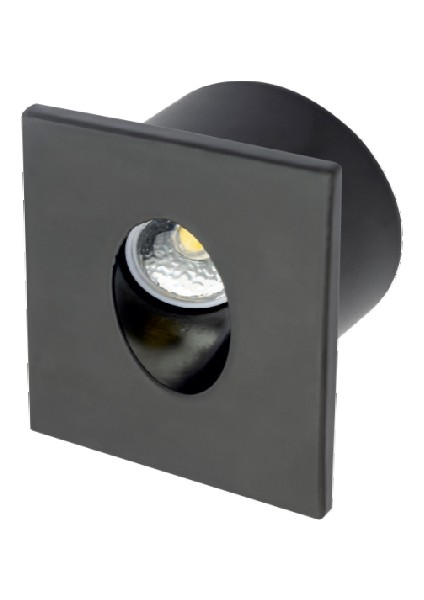 Ct 5179 Cata 3W Ledli Koridor Armatürü Siyah Kasa Beyazışık