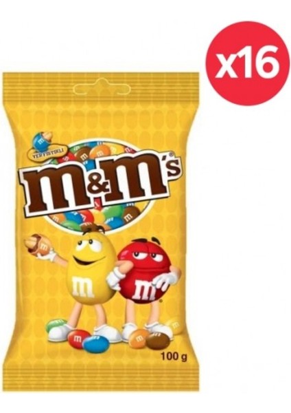 Mms Fıstıklı 16 x 100 gr