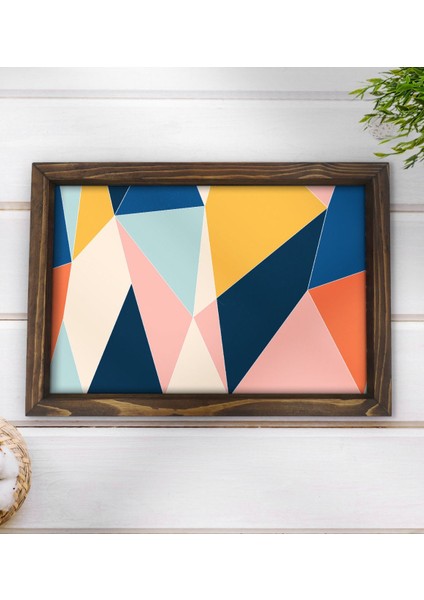 Gift Modern Art Tasarımlı Doğal Ahşap Tepsi-8 modelleri