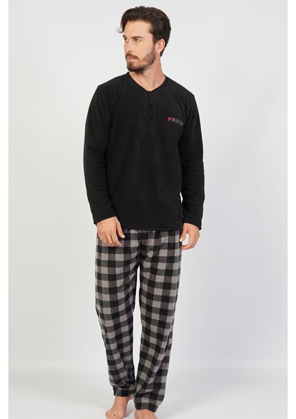 Erkek Polar Kalın Pijama Takımı