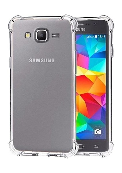 Samsung Galaxy J7 Kılıf Şeffaf Airbag Antishock Silikon Kılıf Şeffaf