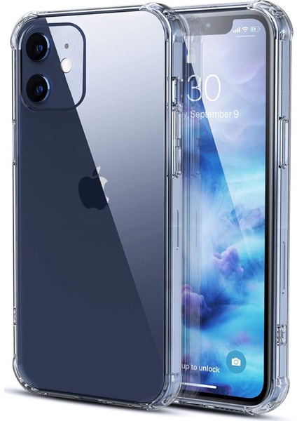 Apple iphone 12 Kılıf Şeffaf Airbag Antishock Silikon Kılıf Şeffaf