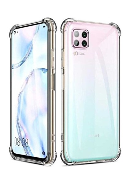 Bilişim Akademi Huawei P40 Lite Kılıf Airbag Köşeleri Darbe Emici Nitro Kılıf Kapak Şeffaf