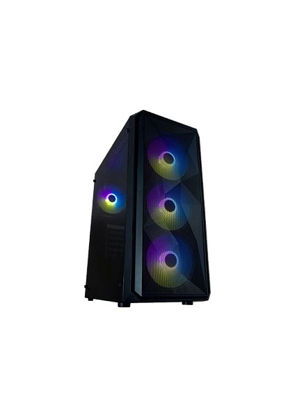 VG10F 500W (Peak) Atx Gamıng Siyah Rgb Bilgisayar Kasa