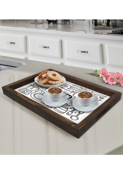 Gift Kitchen Tasarımlı Doğal Ahşap Tepsi-2 fiyatları