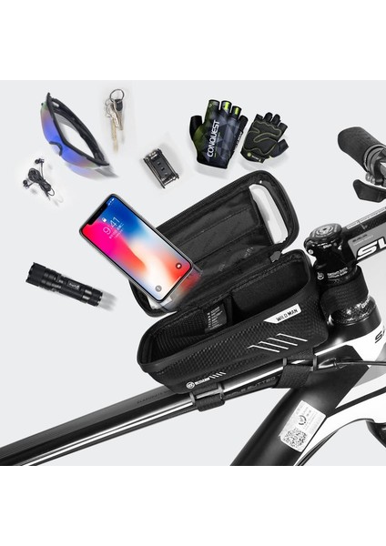 Bisiklet Çantası Çerçevesi Ön Üst Tüp Bisiklet Çantası Su Geçırmez Telefon Kılıfı Dokunmatik Ekran Çantası Mtb Paketi Bisiklet Aksesuarları (Yurt Dışından) modelleri
