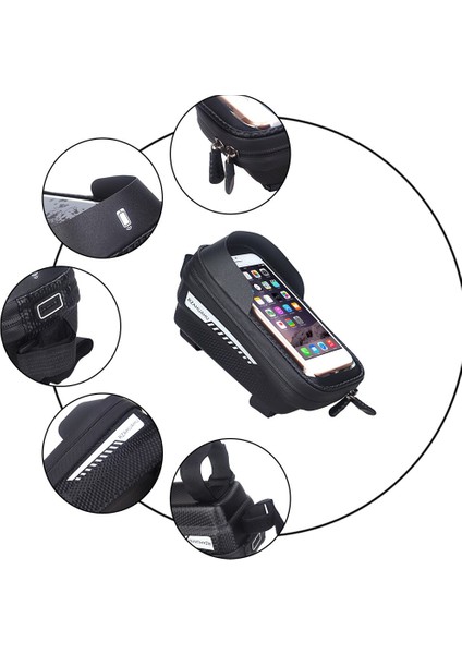 Su Geçırmez Bisiklet Çantası Çerçeve Ön Üst Tüp Bisiklete Binme Telefon Kılıfı Mtb Bisiklet Kılıfı Açık Döngüsü Bisiklet Eğlence Içın (Yurt Dışından) fırsatları