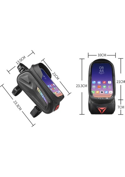 Wheel Up Bisiklet Çantası Bisiklet Ön Tüp Çanta Su Geçırmez Mtb Çerçeve Gidon Telefon Kılıfı 7.0 Inç Dokunmatik Ekran Telefon Kılıfı Aksesuarları (Yurt Dışından)