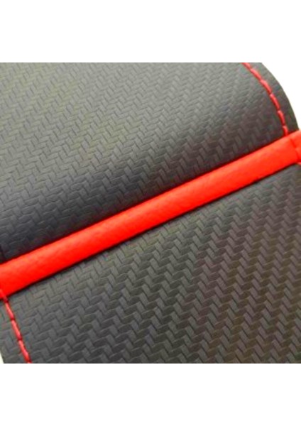 Fiat Punto Direksiyon Kılıfı Alkantra Karbon Kırmızı Yüzüklü