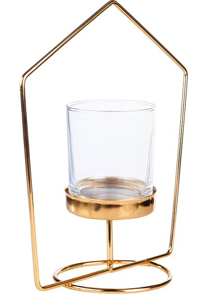 Geometri 2li Mumluk Seti Gold 10X19CM fırsatları