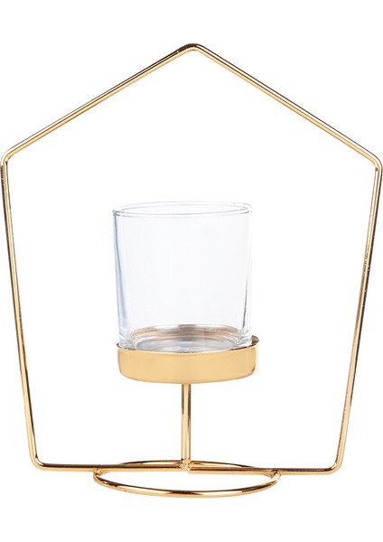 Geometri 2li Mumluk Seti Gold 10X19CM indirimleri