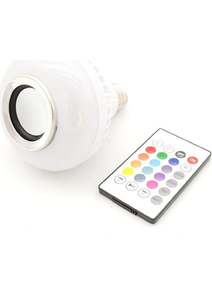 Kumandalı Bluetooth Müzik Çalar Rgb LED Ampul Tasarruflu Işık